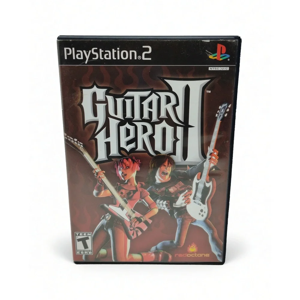 Guitar Hero II PS2 Complete CIB Activision Harmonix Rhythm Music Video Game PS2